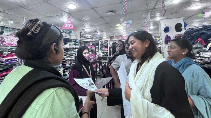 ‘আমি ভাইয়ার জন্য এসেছি’—ঢাকা-১৭ আসনে তারেক রহমানের পক্ষে শামিলা সিঁথির গণসংযোগ